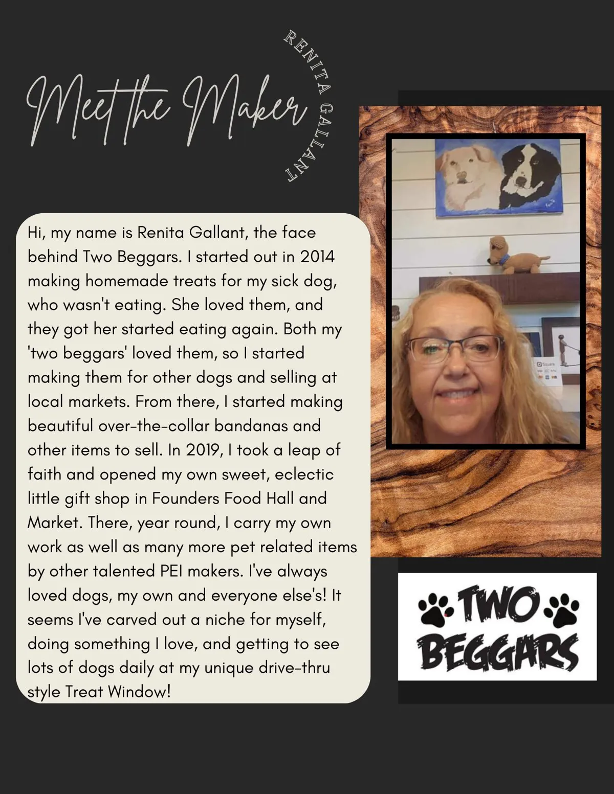 Meet the Maker poster: Renita Gallant, Two Beggars